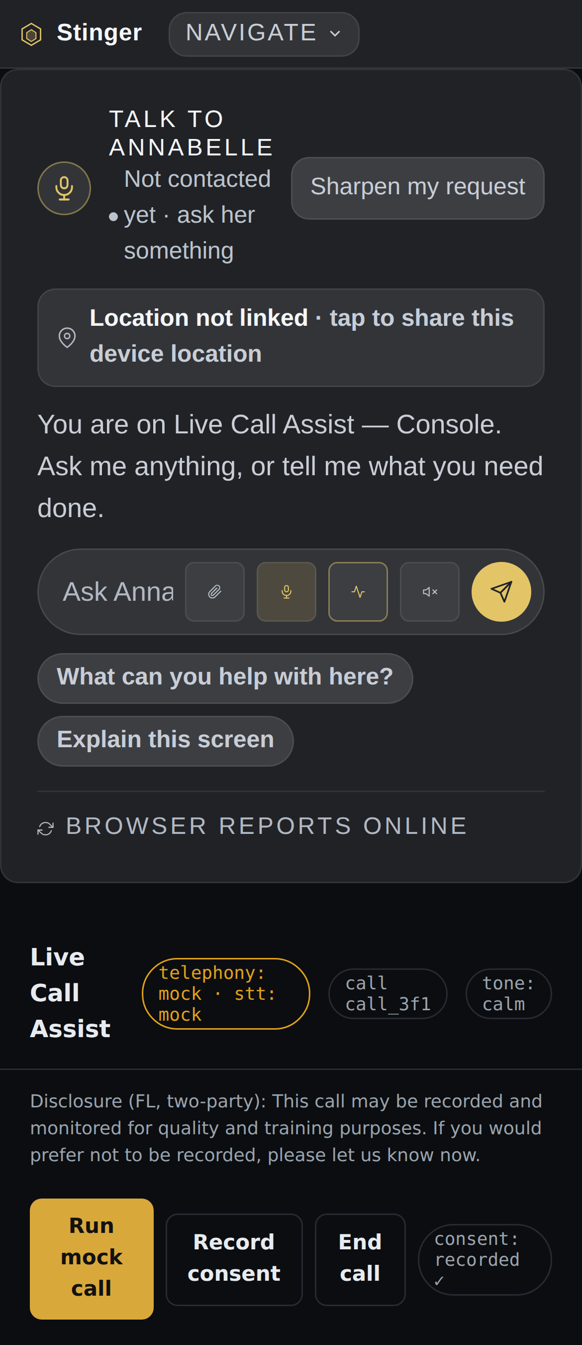 And on a phone, for the person taking the call on the move. Review the transcript and suggestions while handling the call, keeping the call context available away from the desktop.